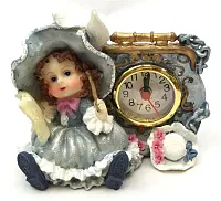 Novelties & Gifts 1256138C-B Victorian Resin Clock - Girl Musici
