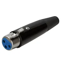 Cmple 3P Xlr Female Microphone Connector ??? Black 1262-N
