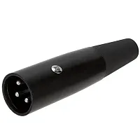 Cmple 3P Xlr Male Microphone Connector ??? Black 1263-N