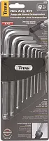 9 Pc Sae Detent Ball Hex Key Set 1/16 Up To 3/8 12735