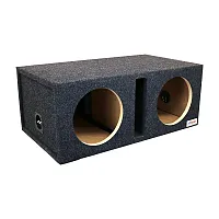 Atrend Dual 12" Vented Woofer Enclosure - Charcoal Carpet Covering
