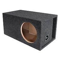 Atrend Single 12" Vented High Spl Woofer Enclosure - Charcoal Carpet Covering