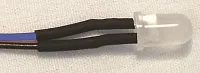10Pk. 5Mm 12 Volt Led W/10&quot; Leads (Blue) 12Vled-5-B
