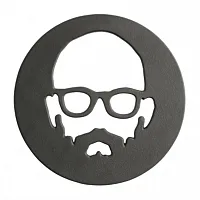 Babish 8 Inch Round Cast Iron Trivet in Black