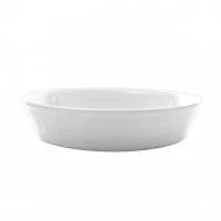Our Table Simply White 9.5 Inch Round Porcelain Fresh Baked Pie Plate