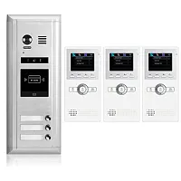 Cmple Video Intercom Entry System Dk1631 3 Apartment Audio/Video