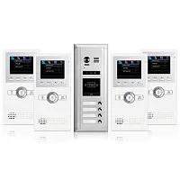 Cmple Video Intercom Entry System Dk1641 4 Apartment Audio/Video