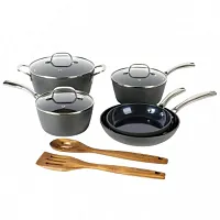 Kenmore Elite 10 Piece Aluminum Diamond-Infused Ceramic Nonstick Cookware Set in