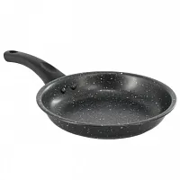 Gibson Home Delhi 9.5 Inch Round Nonstick Carbon Steel Frying Pan in Black