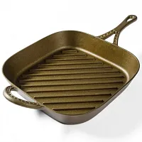 Wanda June Home By Miranda Lambert 11 Inch Cast Iron Pre-Seasoned Square Grill P