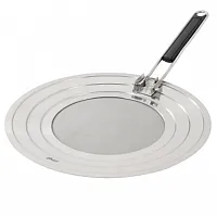 Oster Baldwyn 12 Inch Round Stainless Steel Splatter Guard with Foldable Handle