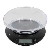 Oster Lydell 2 Piece Digital Kitchen Scale with Bowl in Black