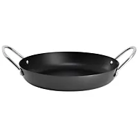 Oster Smithfire 11 Inch Nonstick Carbon Steel Paella Pan in Dark Gray
