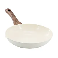 Oster Amberg Choice 8 Inch Ceramic Nonstick Forged Aluminum Frying Pan in Off-Wh