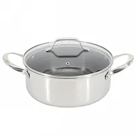 Oster Modessa 4.5 Quart Nonstick Triply Stainless Steel Dutch Oven with Honeycom