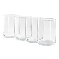 Gibson Home Emory 4 Piece 15 Ounce Double Old Fashioned Clear Glass Set