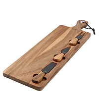 Gibson Elite Gracious Dining 4 Piece Acacia Wood Charcuterie Board With Cheese K