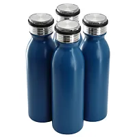 Gibson Home Marina 4 Piece 20 Ounce Double Wall Stainless Steel Thermal Bottle w