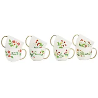 Gibson Home Inspired Gardens 8 Piece 17.5 Ounce Ceramic Assorted Mug Set