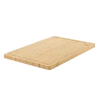 Gibson Home Forestview 18 x 12 Inch Rectangle Bamboo Cutting Board with Juice Gr