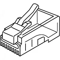 Cmple Platinum Tools Rj45 Cat6 2Pc, R/S 3 Prong, 100/Jar 1496-N