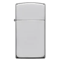 Zippo Windproof Lighter Slim Case High Polish Sterling Silver