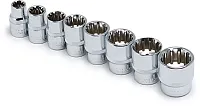8Pc 3/8&quot; Dr Spline Metric Socket Set 8Mm-19Mm 15202