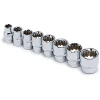 Titan 3/8" Drive Sae Spline Socket Set (8 Piece)