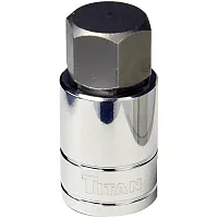 Titan 22Mm Hex Bit Socket - 1/2&quot; Drive
