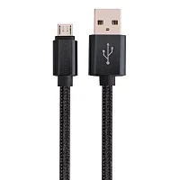 Cmple Micro Usb To Usb Braided Data Charging Cable - 10 Feet, Bl