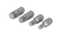 Titan Tools 16161 Titan - 16161 4 Piece Xzn Triple Square Bit Set