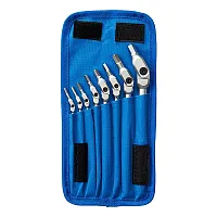 Bondhus Chrome Pivot Head Sae Hexpro Wrenches With Storage Pouch (8 Piece)