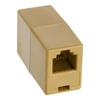 Cmple Inline Coupler Rj12/Rj11 6P6C Straight - Beige 187-N