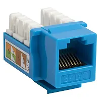 Cmple 200-N Cat5E Punch Down Keystone Jack - Blue