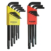 Bondhus Balldriver Metric/Sae Ball End Hex L-Keys Double Set (22 Piece)