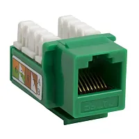 Cmple 202-N Cat5E Punch Down Keystone Jack - Green