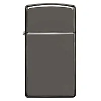 Zippo Windproof Lighter Slim Case Black Ice Finish