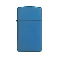 Zippo Windproof Lighter High Polish Blue Slim Case