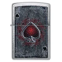 Zippo Ace Of Spades - Antiqued Ace Design
