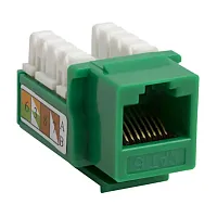 Cmple 208-N Cat6 RJ45 Punch Down Keystone Jack - Green