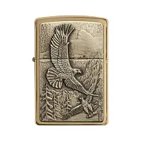 Zippo Windproof Lighter Soaring Eagles Emblem