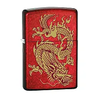 Zippo 79095 Windproof Lighter Golden Dragon (Candy Apple Red)