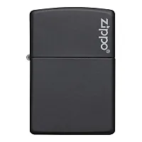Zippo Windproof Lighter Black Matte W/Zippo Logo