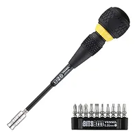 Vessel Ball Grip Interchangeable Ratchet Screwdriver 10Pc. Bit Set