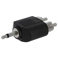 Cmple 227-N 3.5mm Mono Plug to 2xRCA Plug Adapter