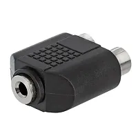 Cmple 238-N 3.5mm Mono Jack to 2xRCA Jack Adapter