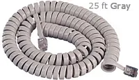Gcha444025-Fgy 25&#039; Gray Handset Cord