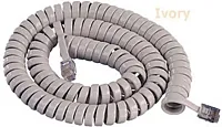 Gcha444025-Fiv 25&#039; Ivory Handset Cord