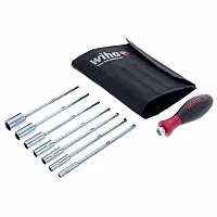 Wiha Drive Loc Vi Sae Nut Driver Wallet Set (8 Piece Set)