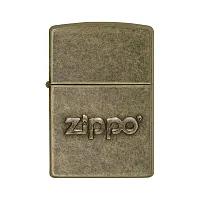 Zippo Windproof Lighter Zippo Logo Antique Stamp Antique Brass Finish